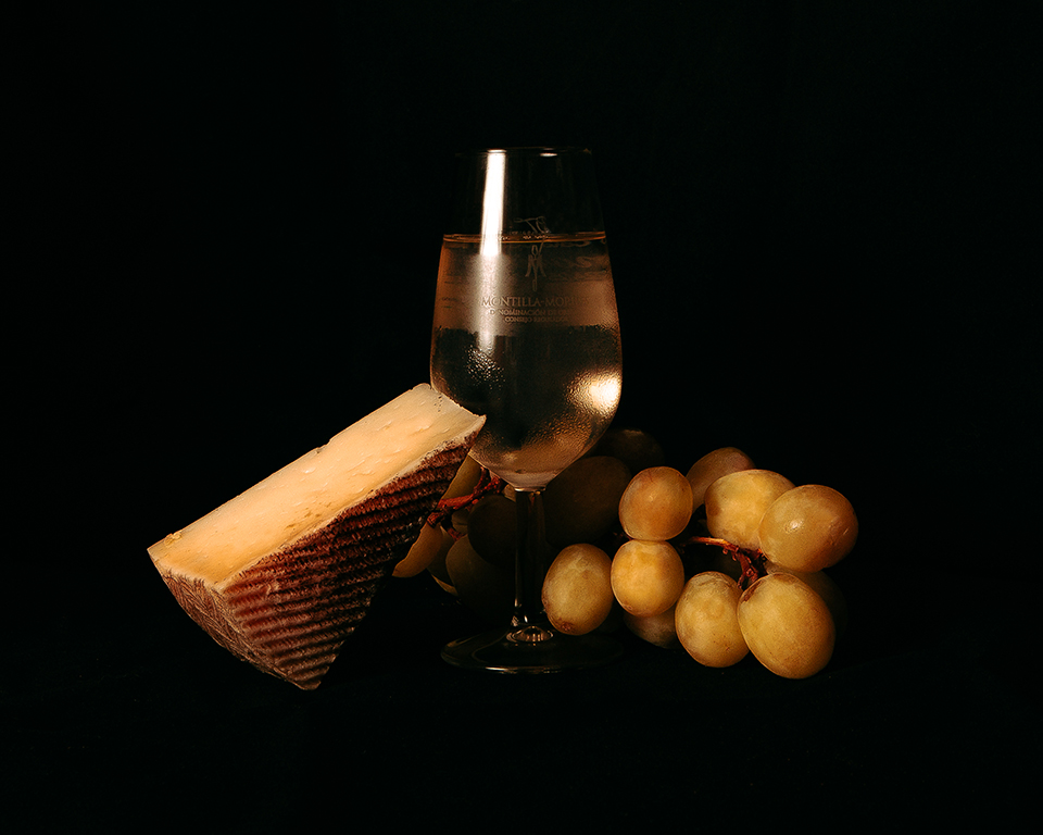 Fotografía gastronómica. DO Montilla-Moriles, vino y vinagre.